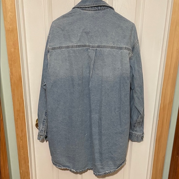 Denim Button-Up Jacket - Picture 8 of 10